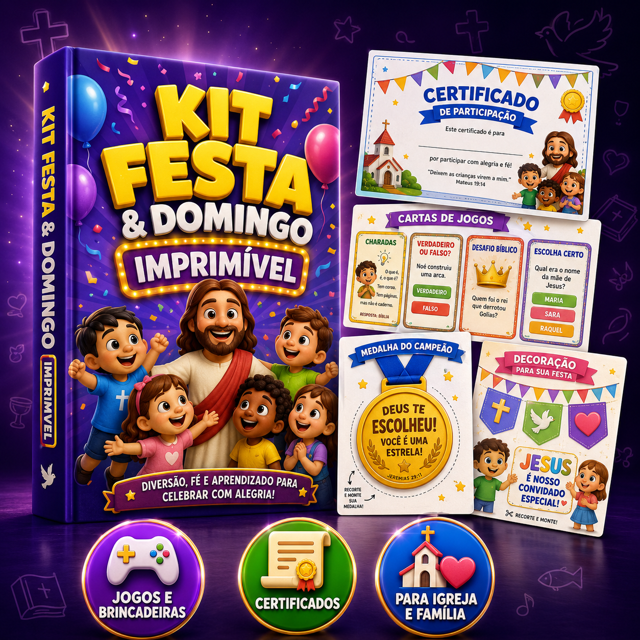 Kit Festa/Domingo Imprimível